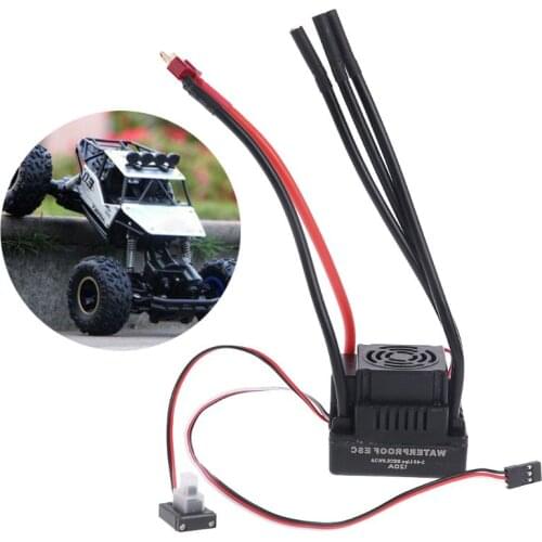 T Plug Waterproof 80A RC Brushless ESC Speed Controller for 1/8 RC Car 1/10 New Short Course Q0KB