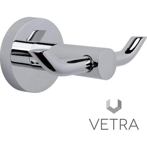 Hanger double hook ALTAY LATON cast Chrome glitter installation KIT VETRA