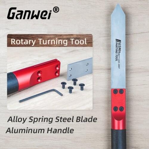 Ganwei Rotary Turning Tool Wood Cutter 65Mn Steel Lathe Blade Hand-held Cutting Knife Woodworking Carpentry Tools