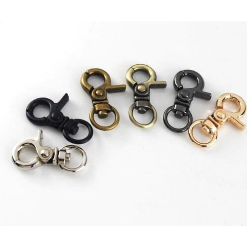 1x Metal Tiny Snap Hook Trigger Lobster Clasps Clips Spring Gate Leather Craft Tiny Pet Leash Bag Strap Webbing Keychain Hooks