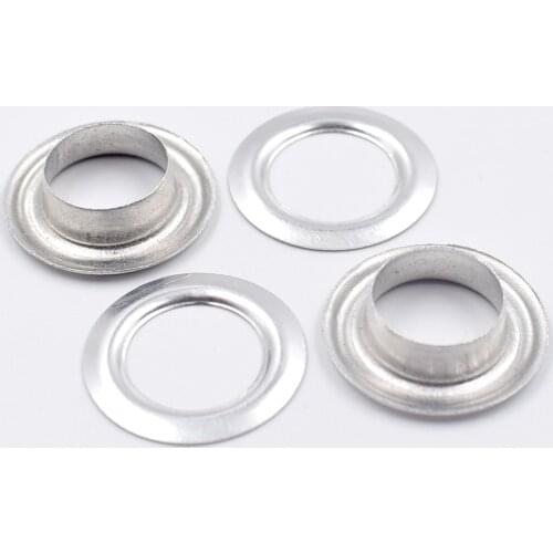 200 sets metal eyelets aluminum wih washers 12mm hollow rivets bulk clothing DIY sewing accessories