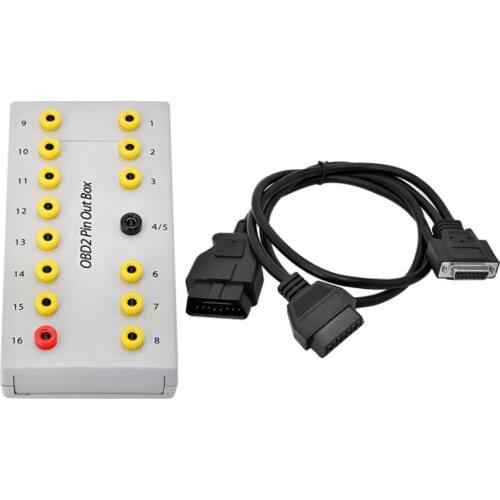 Car Diagnostic cable for OBD2 Pin Out Box OBDII Breakout Box Tester Car Protocol Detector Auto Can Test Box