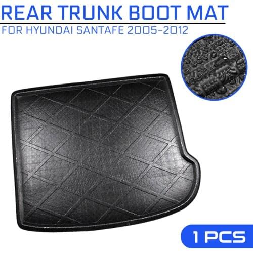 For Hyundai SantaFe 2005 2006 2007 2008-2012 Car Floor Mat Carpet Rear Trunk Anti-mud Cover