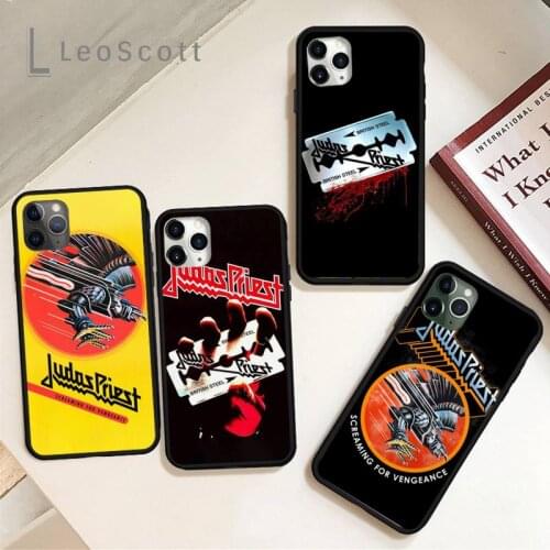 Judas Priest Rock Band Logo Phone Case for iPhone 11 12 pro XS MAX 8 7 6 6S Plus X 5S SE 2020 XR Soft silicone