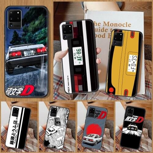 Initial D AE86 car Phone case For Samsung Galaxy Note 4 8 9 10 20 S8 S9 S10 S10E S20 Plus UITRA Ultra black pretty coque luxury