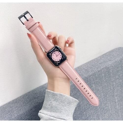 Original Style Leather Strap for Apple Watch Band Series1 2 3 4 5 6SE for iWatch Correa Accessories 38mm 42mm 40mm 44mm