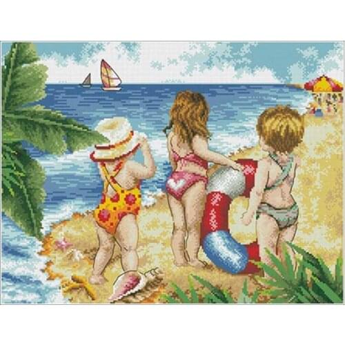 Summer Story patterns Counted Cross Stitch 11CT 14CT DIY Chinese Cross Stitch Kits Embroidery Needlework Sets home decor