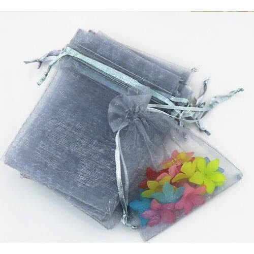 30X40cm (12"x16") 100pcs/lot Organza Bags Grey Color Wedding Favour Gift bag Jewelry pouches Christmas Gift Bags