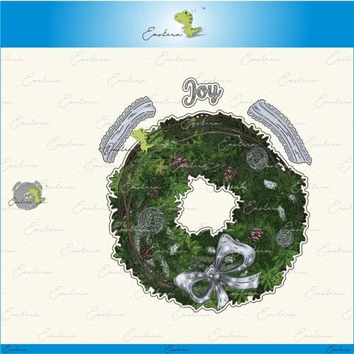 Joy Wreath metal cutting dies 2021 new diy molds Scrapbooking Paper Making die cuts crafts
