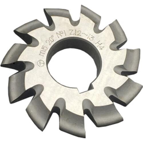 Module 1 PA20 Degrees Bore 22mm #1-8 HSS Involute Gear Milling Cutter High Speed Steel Gear Milling Cutter Gear Cutting Tools