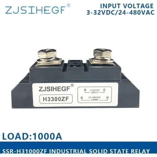 SSR-H3500ZF single phase solid state relay 500A industrial SSR with 380V for PLC Heat sink power supply