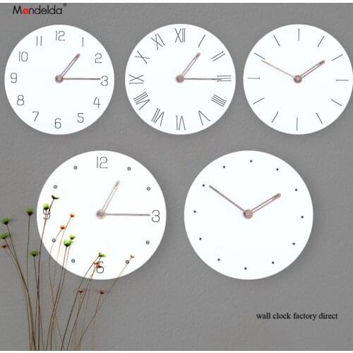 Factory Wholesale Wall Clocks Home Decor Modern Creative Silent Living Room Clock Watch with Low Price