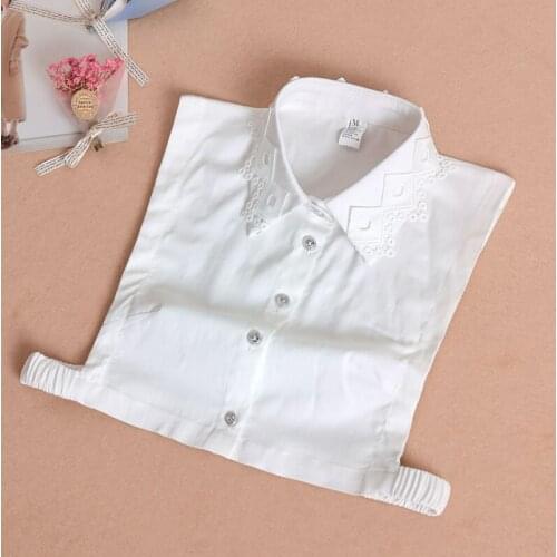 Autumn and Winter Korean Shirt Fake Collar for Women Cotton Fake Shirt False Collar Vest-style Detachable Collar Accessories