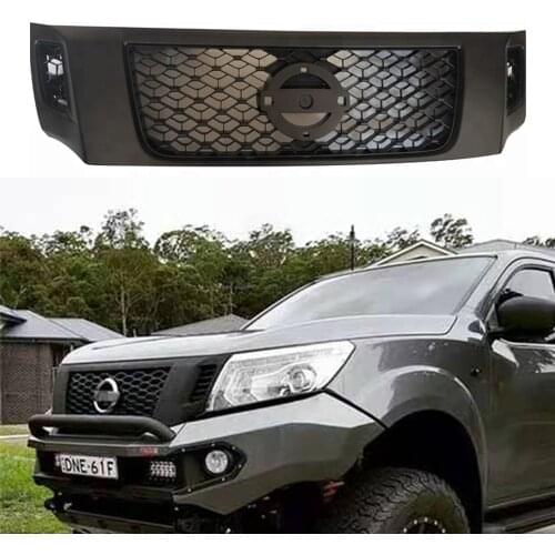 Radiator Grille For Nissan Navara Np300 2016+ Car Accessories Mesh Grille ABS Matte Black Front Grille
