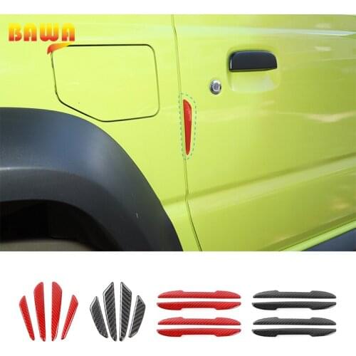 BAWA Rubber Stickers for Jeep Wrangler JL JK TJ JT Car Anti-collision Strip Cover for Suzuki Jimny Exterior Accessories