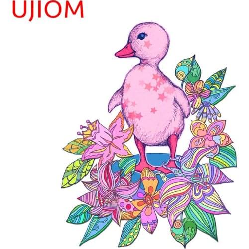 UJIOM Duckling Childrens Bedroom Decor Wall Stickers Moisture Proof Home Office Bathroom Kitchen Decor Poster Decals