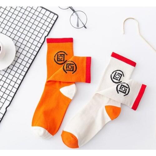 Fun socks for men and women Leisure sports socks Tide brand couple sock