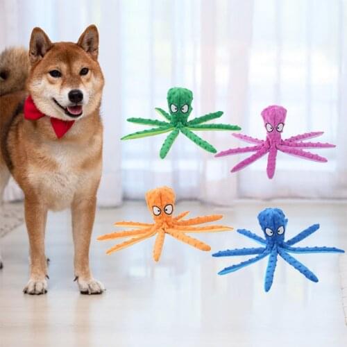 2021 Best Selling Products 8 Legs Octopus Dog Chew Toys Bite Resistant Interactive Dog Toy for Puppy Small Big Dogs Pet Supplies