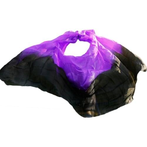 100% Silk Belly Dance Veil Belly Dance Silk Shawl Scarf Gradient Color Belly Dance Practice Performance Silk Veils 250/270*114cm