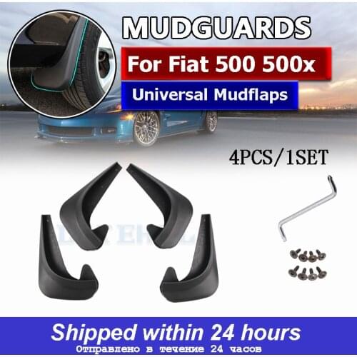 4pcs Universal Mud Flaps Mudflaps Splash Guards Mudguards Front Rear For Fiat 500 500x Bravo Punto Linea Palio Panda Dodge Neon
