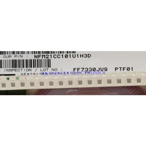 50PCS NFM21CC101U1H3D FEEDTHRU 100PF 20% 50V 0805 CAPACITOR