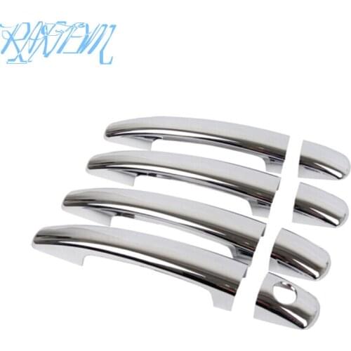 8pcs ABS Chrome Trim Door Handle Covers For Ford Focus 2 3 MK2 MK3 2005-2011 2012 2013 2014 2015 Auto Car Accessories