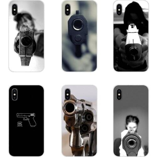 Pistol bang Accessories Phone Cases Covers For Xiaomi Redmi Note 3 4 5 6 7 8 Pro Mi Max Mix 2 3 2S Pocophone F1