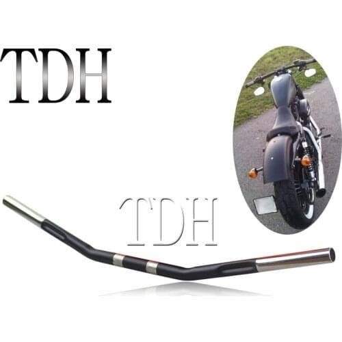 Motorcycle Zero Drag Bar Curved Handlebar 1" 25mm Drag Bar Handle Bar For Harley Sportster Iron XL 72 48 XL883 XL1200 2007-2017
