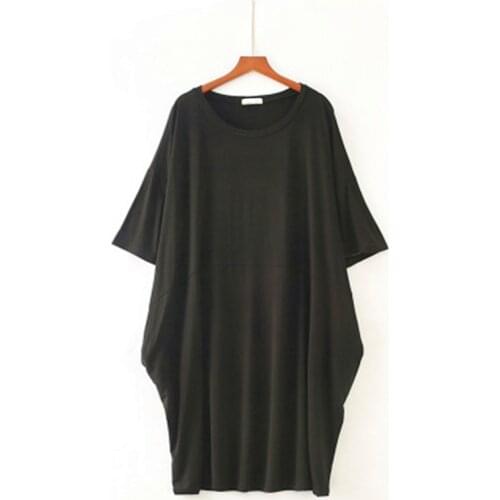 Summer Loose Night Dress Female Cotton Sleepwear Plus Size Fit 90 KG Short Sleeve Home Wear Nightgown Women Casual Nightwear