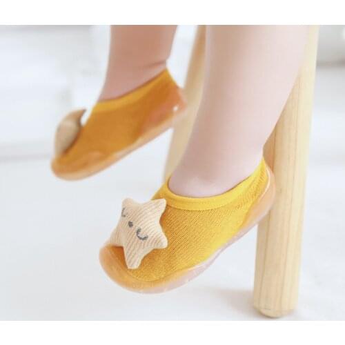 First Walkers Baby Shoes Toddler Baby Girls Kids Rabbit Soft Sole Rubber Shoes Socks Slipper Stocking Bootees Children Footwear