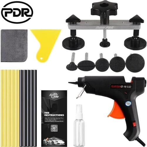 PDR Tools Car Paintless Dent Repair Black Puller Bridge Glue Gun Hot Glue Sticks For Auto Body Dent Removal Kit Repair Hail Dent