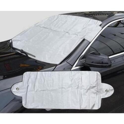 Car Front Windshield Cover Sun Shield Snow Frost Freeze Auto Window Windscreen Sun Shade Protection Double Sided Useable Cover