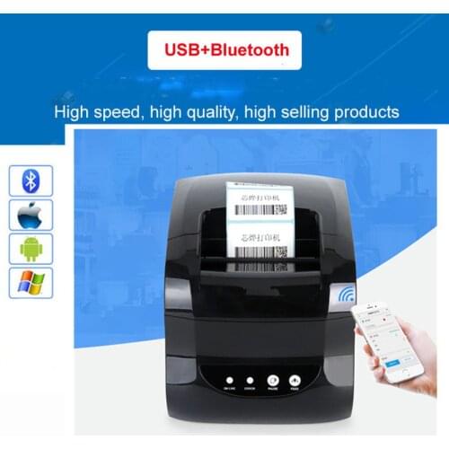 Barcode label printers 100% New quality original High clothing label printer Support 80mm printing USB or Bluetooth interface