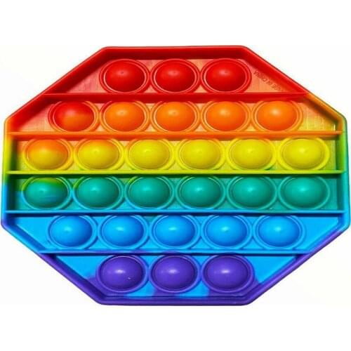 Push Bubble Rainbow Color Relaxing Fun Pleasant Voice Bubble Blasting Game