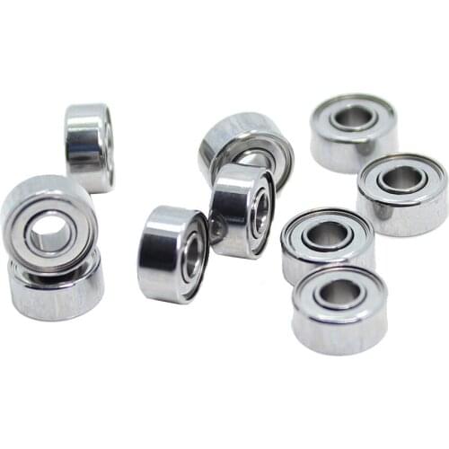 R2-5ZZ Bearing ABEC-1 (10PCS) 1/8"x5/16"x9/64" inch Miniature R2-5 ZZ Ball Bearings For RC Models