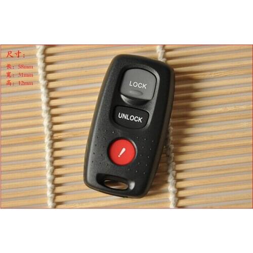 3 Buttons Replacement Smart Remote Key Shell Case For Mazda 3 6 MPV Protege 5 Fob Car Cover 10PCS/lot