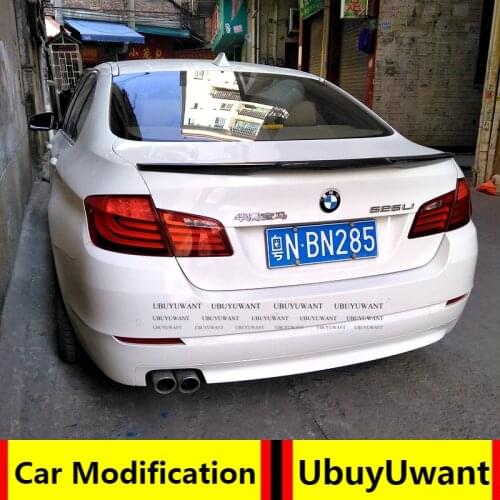 UBUYUWANT For BMW F10 F18 2012-2017 Spoiler High Quality ABS Rear Wing Spoiler M4 STYLE For BMW M5 520i 525i 528i 535i Spoiler