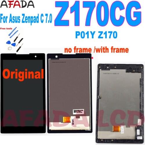 For Asus Zenpad C 7.0 Z170CG P01Y Z170 LCD Display Touch Screen Digitizer Assembly with Frame Screen Replacement