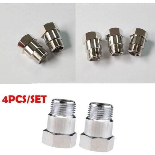 4PCS M18*1.5 O2 Oxygen Sensor Bung Test Pipe Extension Extender Oxygen Sensor Adapter Universal Car Part