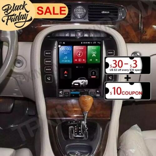 Tesla Style Android 10.0 6G+128G Carplay DSP For Jaguar S-TYPE Car Multimedia Player Radio Stereo Tape Recorder Video Navi GPS