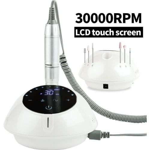 New Nail Drill 30000 RPM Electric Nail File Milling Machine HD Display Touch Screen Manicure Pedicure Drill Pen Apparatus Tools