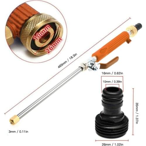 Car High Pressure Power Water Gun Hydro Jet Garden Washer Water Hose Wand Nozzle Sprayer Cleaning Tool Watering Spray Sprinkler