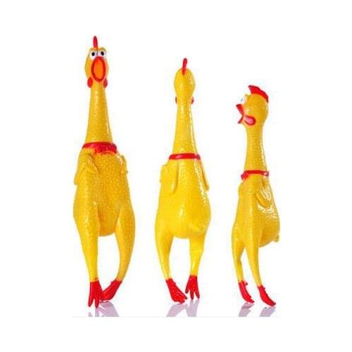 Free Shipping! 1pc Rubber Shrilling Chicken 32cm - Magic Tricks,Magic Accessories,Close-Up,Stage Magic Props,Gimmick,Funny