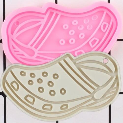 Shiny Shoe Silicone Mold Jewelry Making Epoxy Resin Molds Decoration Keychain DIY Handmade Charms Mould Pendant Polymer Clay