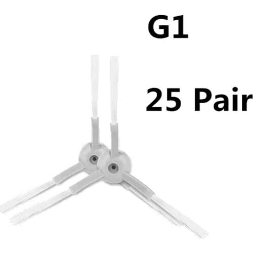 25 Pair Washable Accessories Side Brush For Xiaomi Mi Robot Vacuum-mop Essential G1/MJSTG1 Cleaner Parts Kits