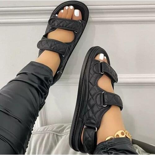 Brand Designer Shoes Woman Sandalie Gladiator Velcro Sandals Women High Quality Ladies Shoes Summer Platform Sandalias De Muje