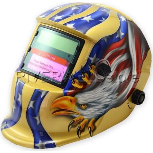 DIN.9-13 automatic Welding Helmet Solar cells& lithium less than 20Amps TIG welding