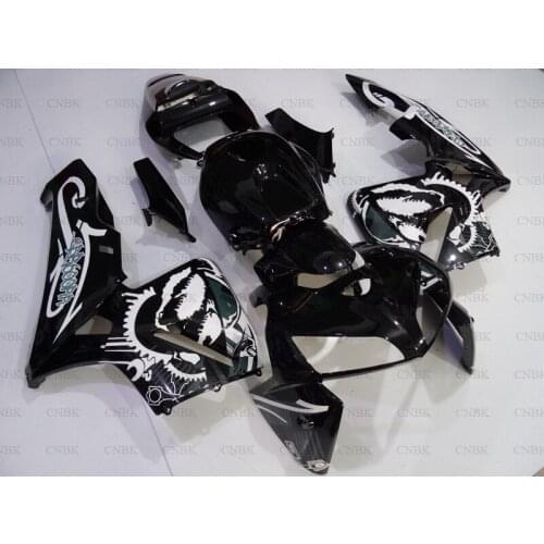 For CBR 600 RR 2005 - 2006 Bodywork for Honda CBR600RR 05 Black Grafitty Abs Fairing CBR600 RR 2005 Bodywork Unpainted