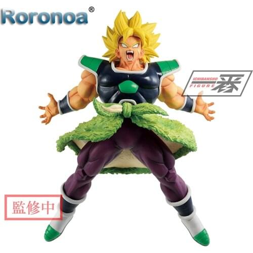 RORONOA Original Banpresto ICHIBANSHO FIGURE D B Super RISING SSJ Broly Action Figure Collectible Model Toys Figurals