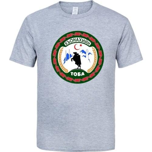 Kyonakhin Toba Chechen Youth Organization summer cotton t shirt men short sleeves tee hip hop streetwear for fans hipster XS-3XL